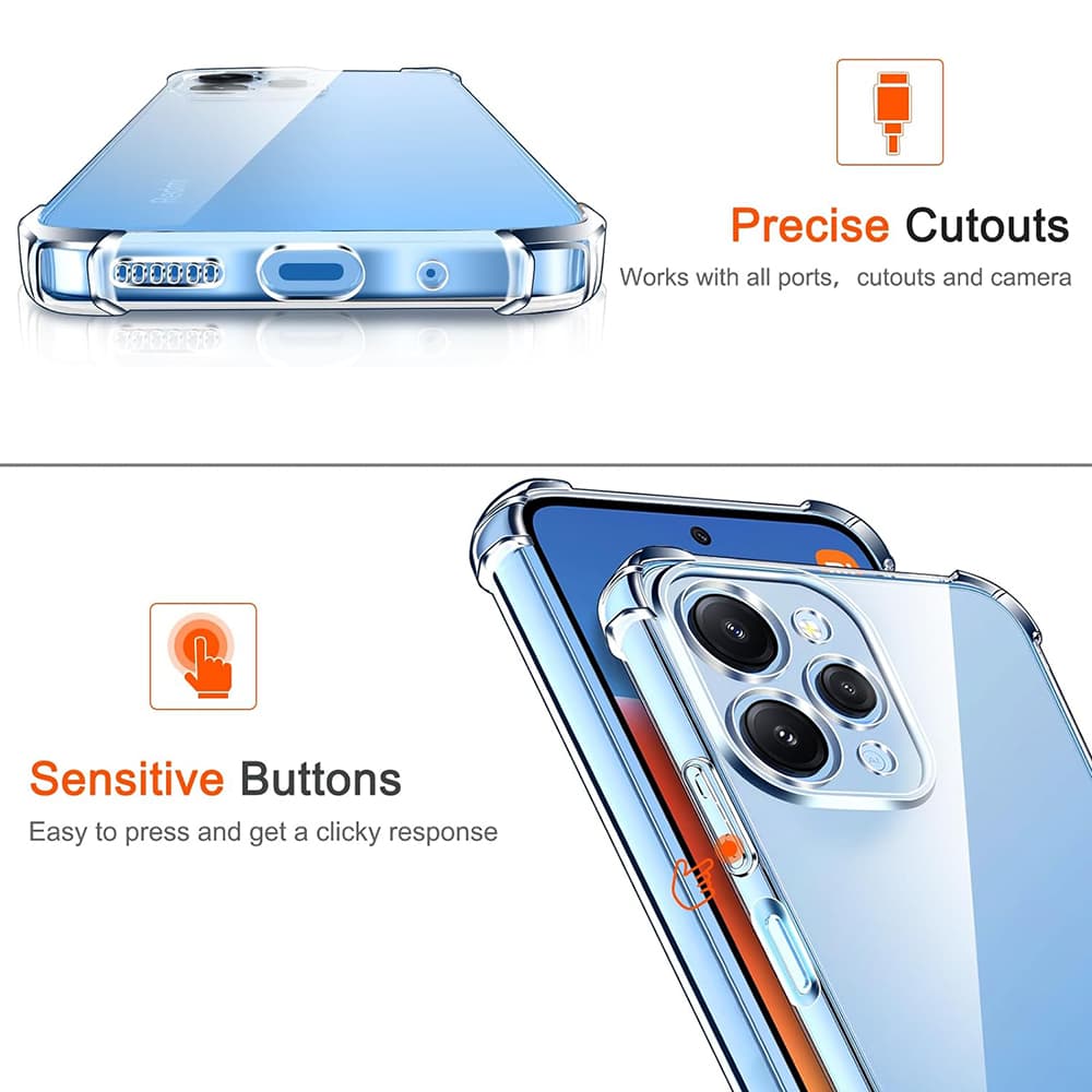 Techsuit Nárazuvzdorný silikonový kryt Xiaomi Redmi 12 4G 12 5G - náhled 5