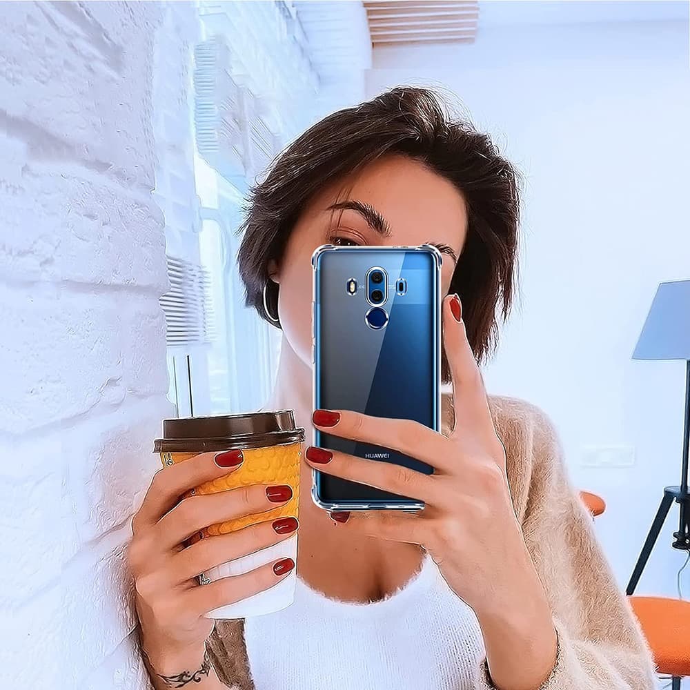 Techsuit Nárazuvzdorný Průhledný Silikon Huawei Mate 10 Pro Clear - náhled 5