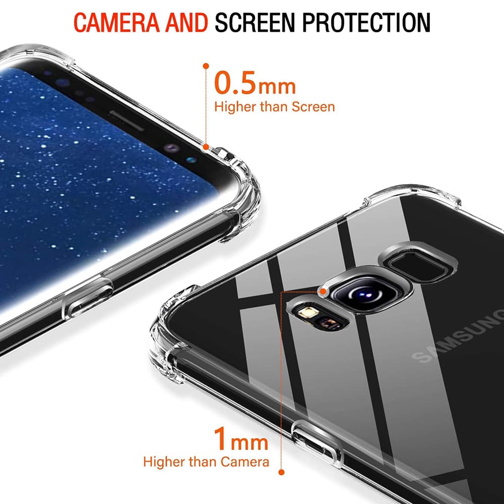 Techsuit Nárazuvzdorný Silikon Samsung Galaxy S8 Plus Clear - náhled 5