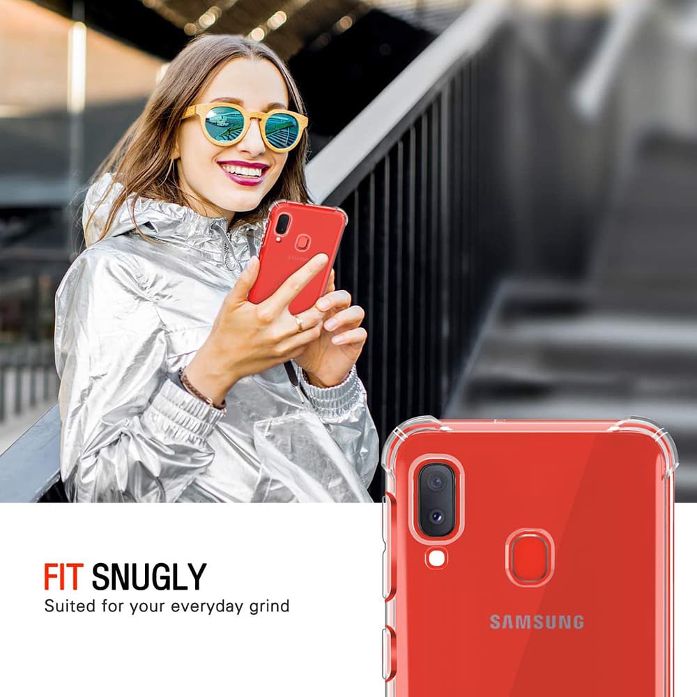 Techsuit Nárazuvzdorný Průhledný Silikon Samsung Galaxy A20e Clear - náhled 5