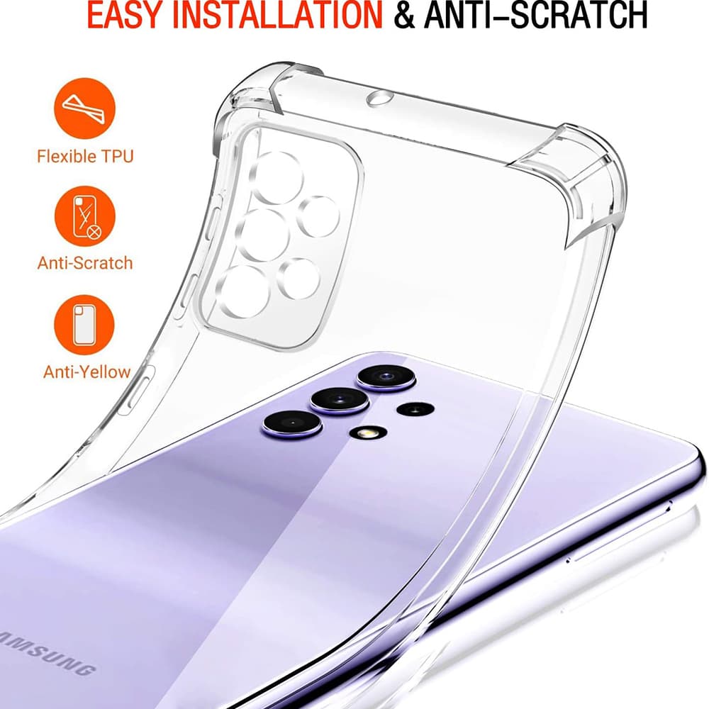 Techsuit Nárazuvzdorný průhledný silikon Samsung Galaxy A52 A52s - náhled 5