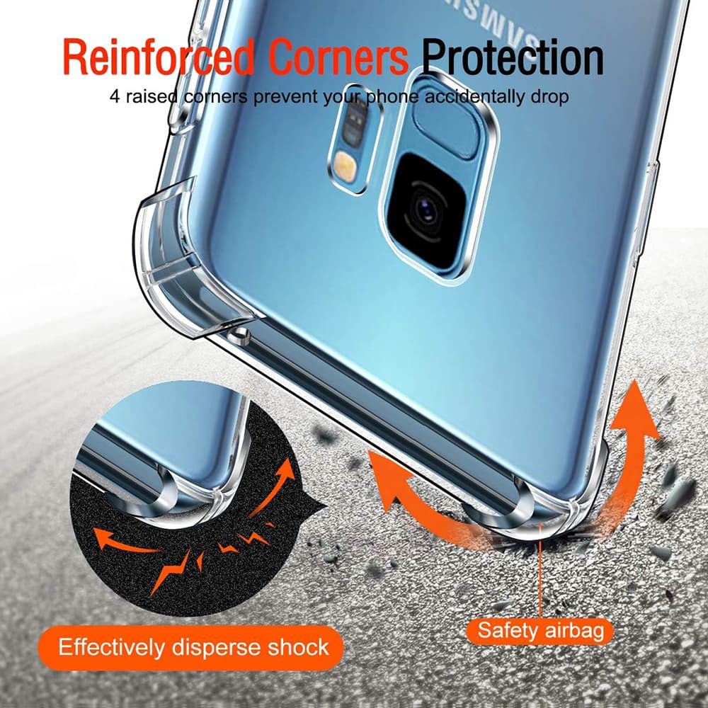 Techsuit Nárazuvzdorný Průhledný Silikon Samsung Galaxy S9 Clear - náhled 5