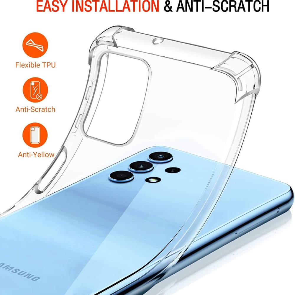 Techsuit Ochranný průhledný silikon Samsung Galaxy A32 4G - náhled 5