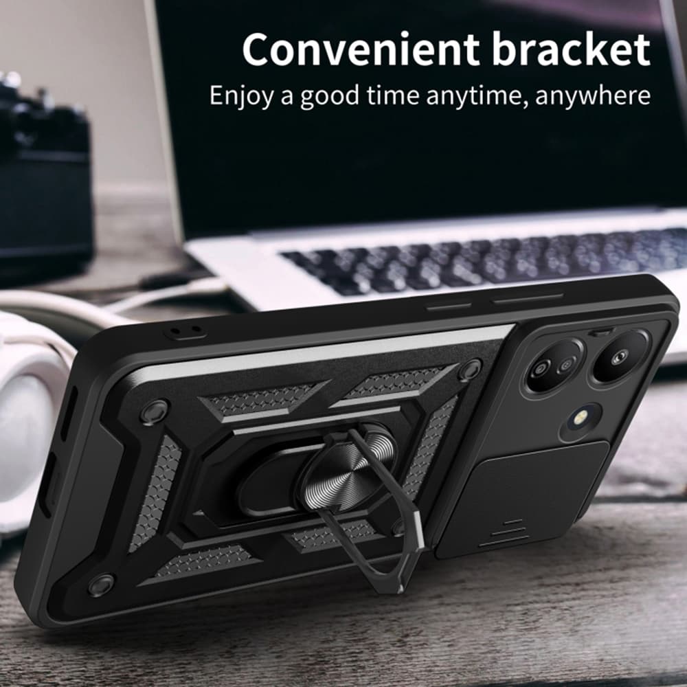 Techsuit CamShield řada Xiaomi Redmi 13C 4G Poco C65 Černá - náhled 5