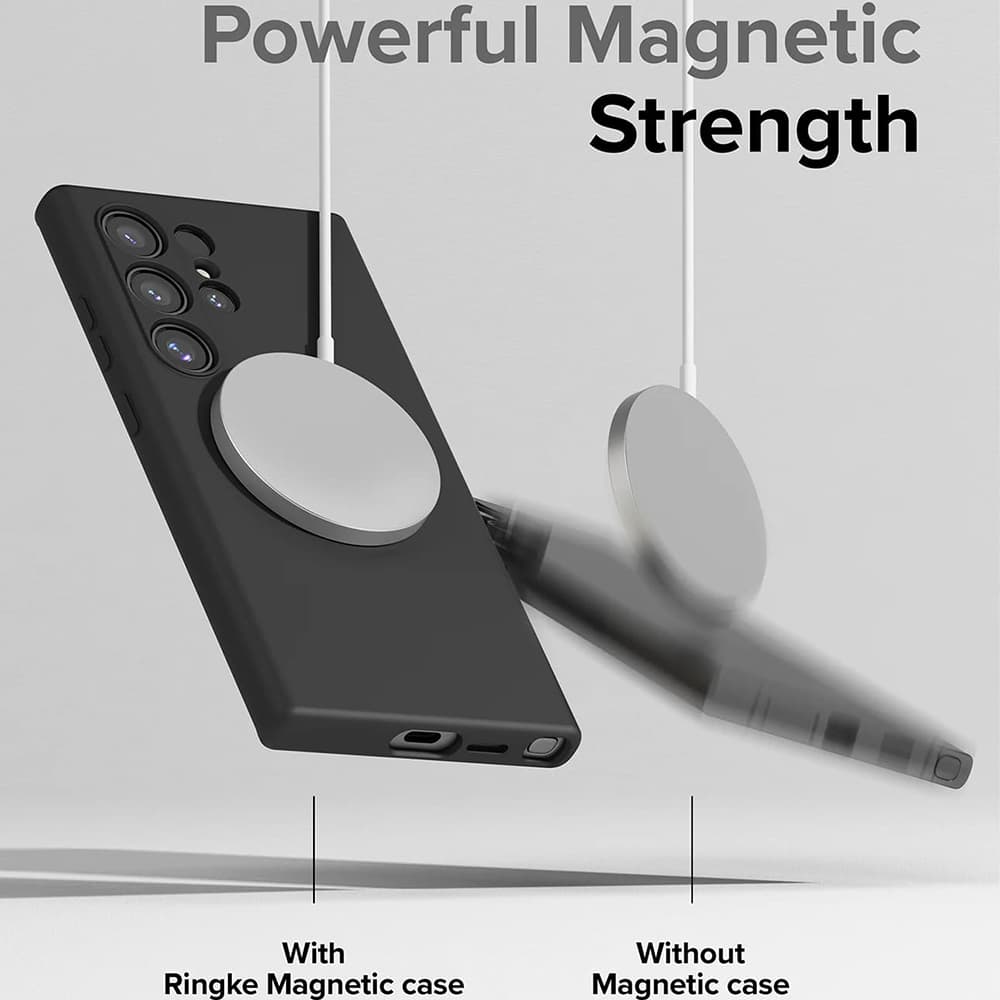 Ringke Silikonové Magnetické MagSafe Samsung Galaxy S24 Ultra Růžový písek - náhled 5