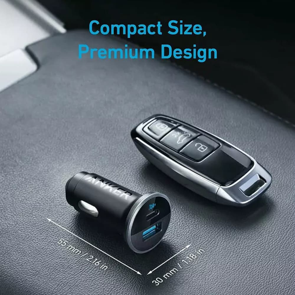 Anker Autonabíječka 323 A2735G11 USB Type-C LED 52.5W Černá - náhled 5