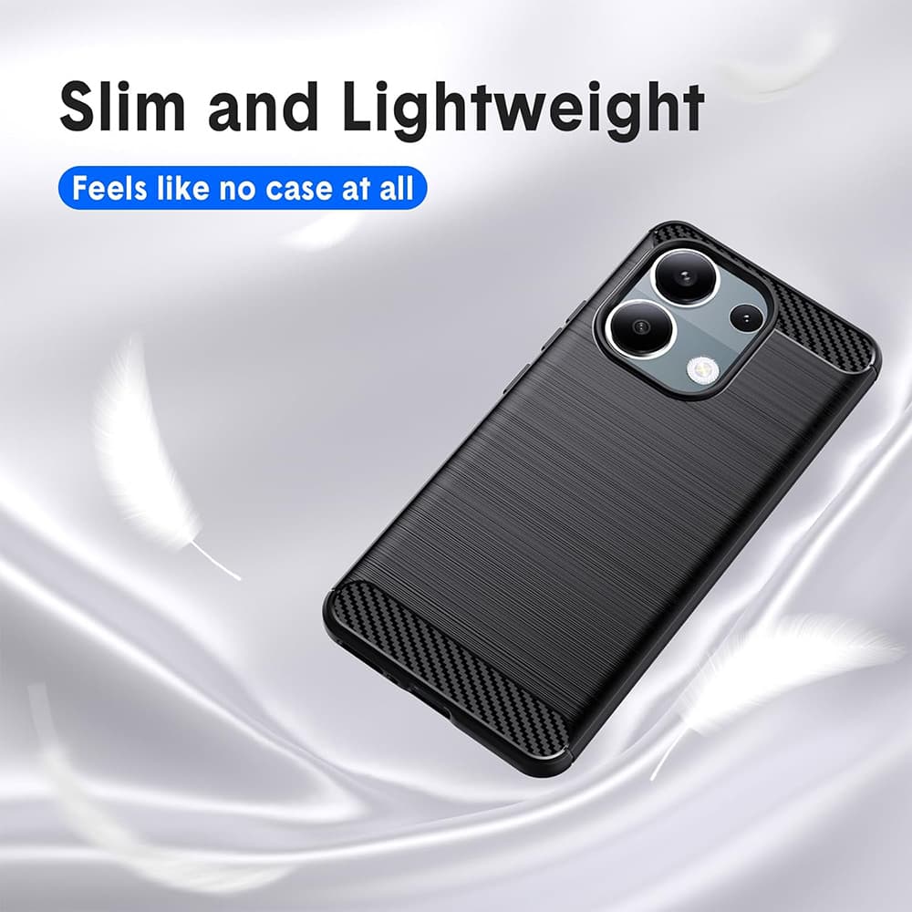 Techsuit Karbon Silikon Xiaomi Redmi Note 13 Pro 4G Poco M6 Pro 4G Black - náhled 5