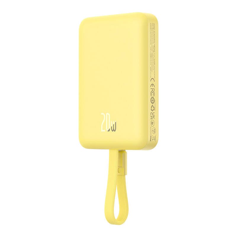 Baseus Power Bank Magnetic Mini MagSafe USB-C 10000mAh 20W žlutá - náhled 5