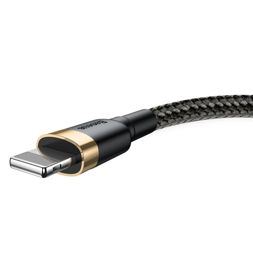 Baseus Kabel Cafule CALKLF-RV1 USB Lightning 3m Černá Zlatá - náhled 5