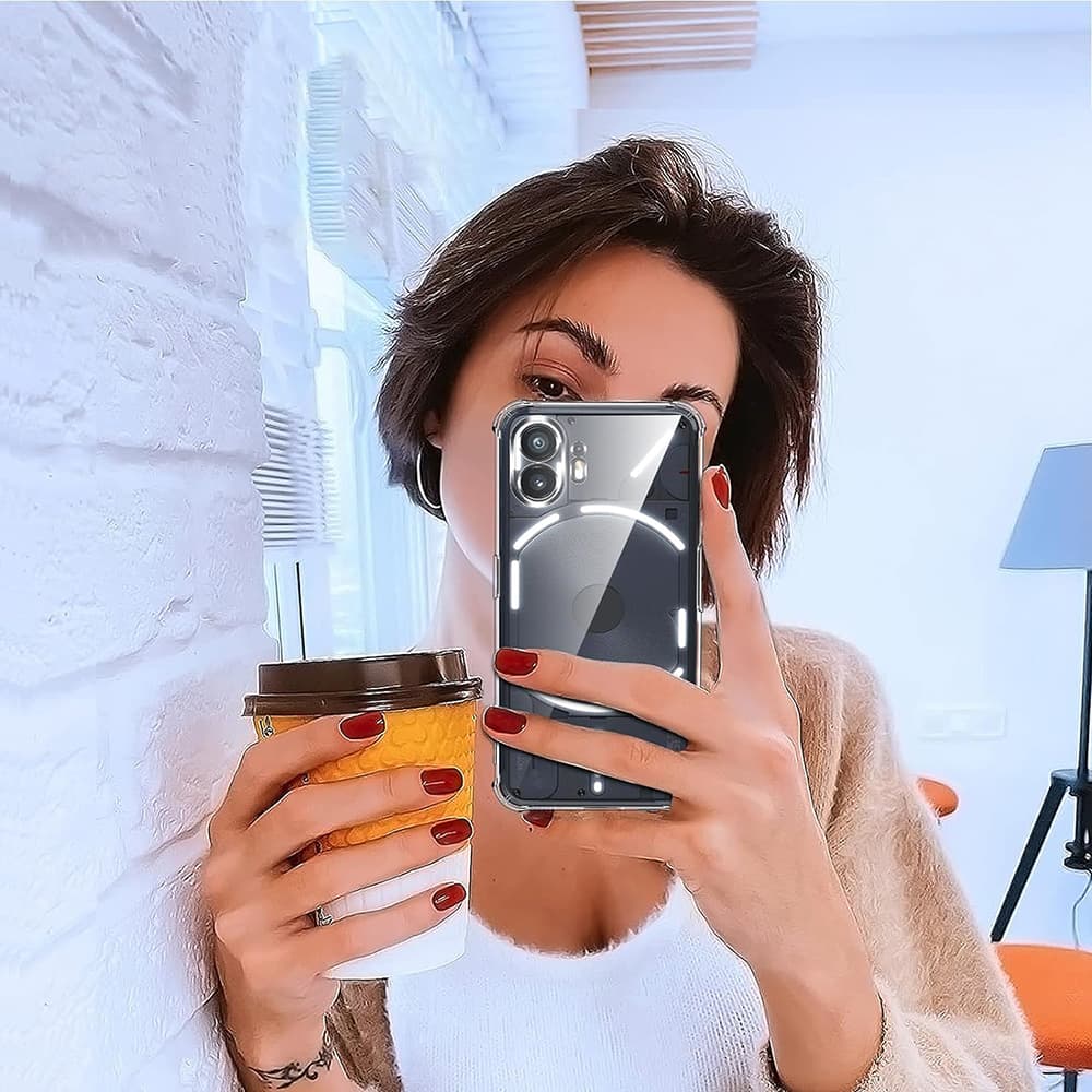 Techsuit nárazuvzdorný průhledný silikon Nothing Phone (2) - náhled 5