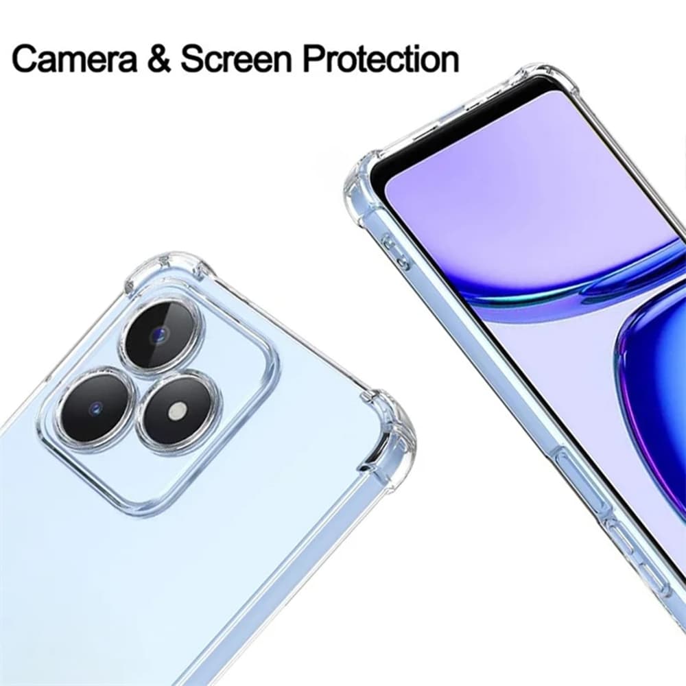 Techsuit Nárazuvzdorný průhledný silikon Realme C51 Note 50 - náhled 5