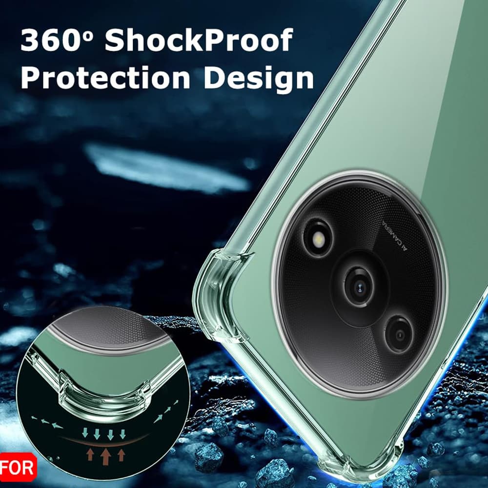 Techsuit Nárazuvzdorný Průhledný Silikon Xiaomi Redmi A3 Redmi A3x - náhled 5