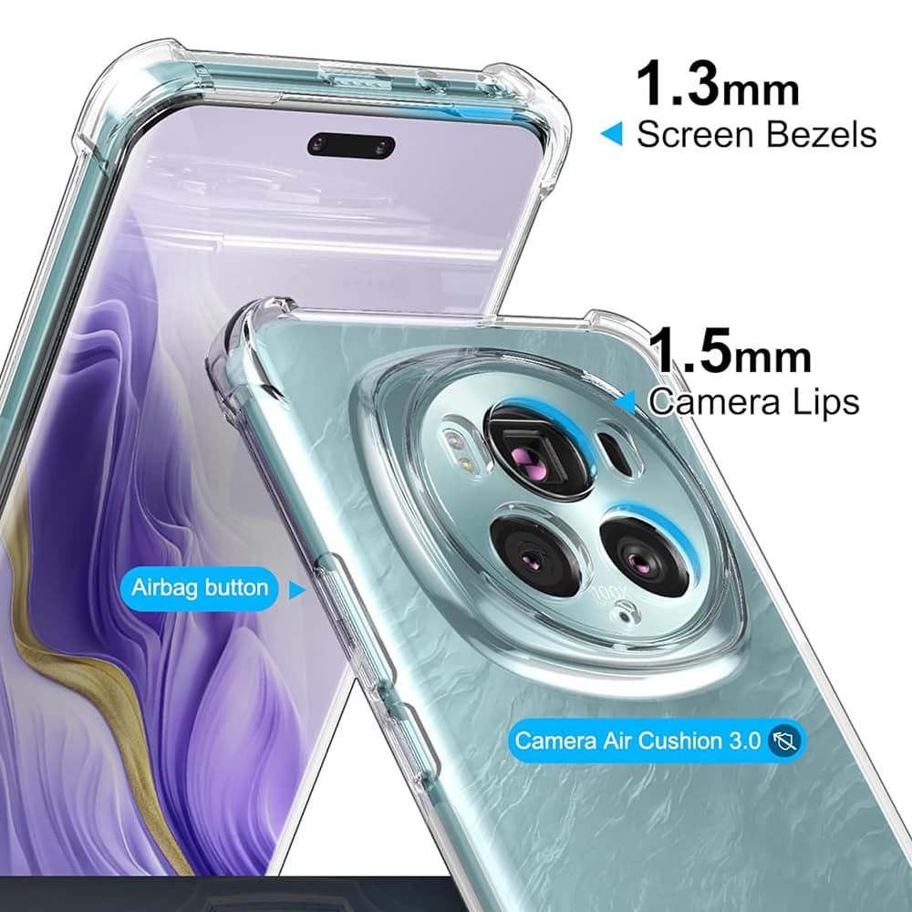 Techsuit Nárazuvzdorný Průhledný Silikon Honor Magic6 Pro Clear - náhled 5