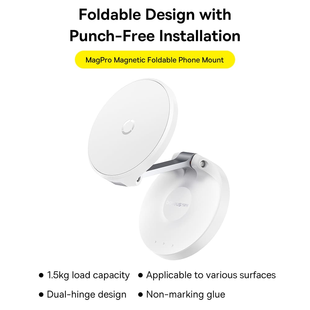 Baseus Desk Holder MagPro Skládací držák na telefon Bílý - náhled 5
