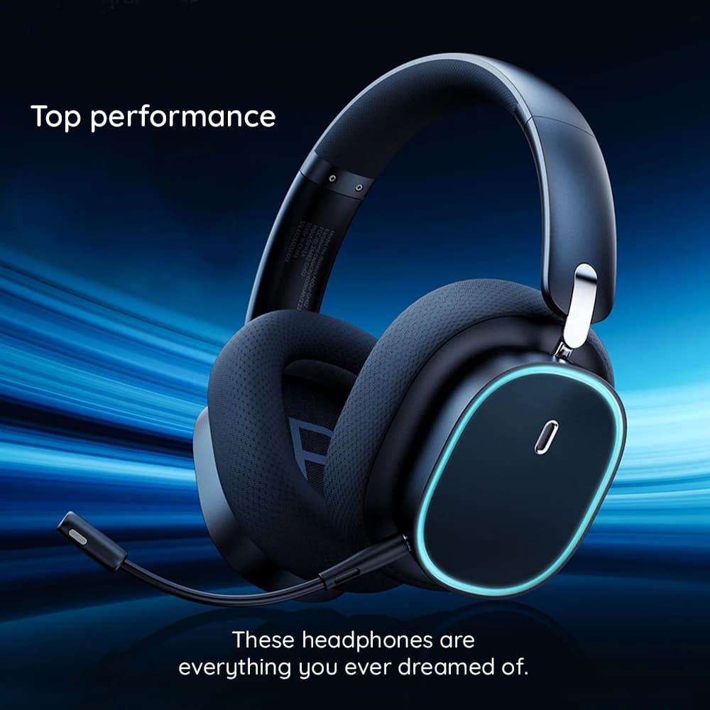 Baseus Bezdrátová sluchátka AeQur GH02 herní Bluetooth V5.3 Cluster Black - náhled 5