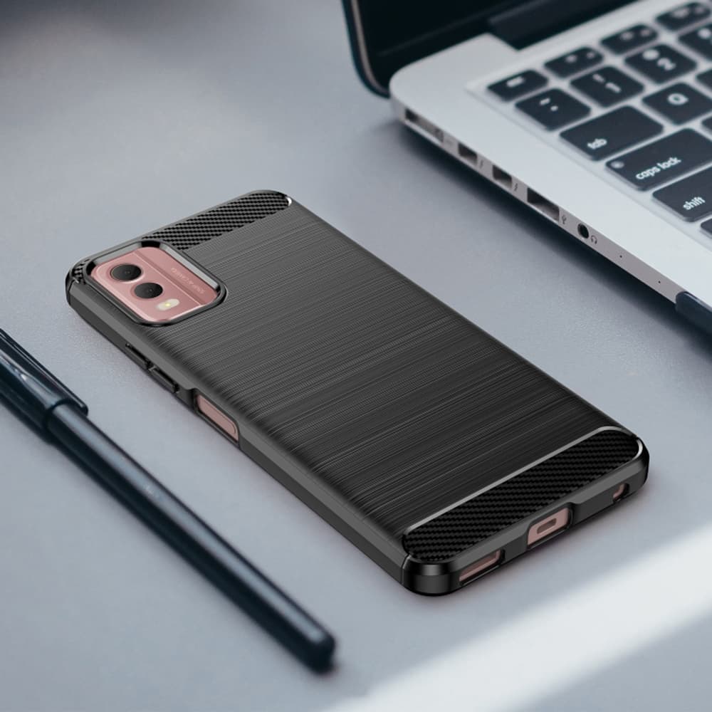 Techsuit Karbon Silikon Nokia C32 Černá - náhled 5