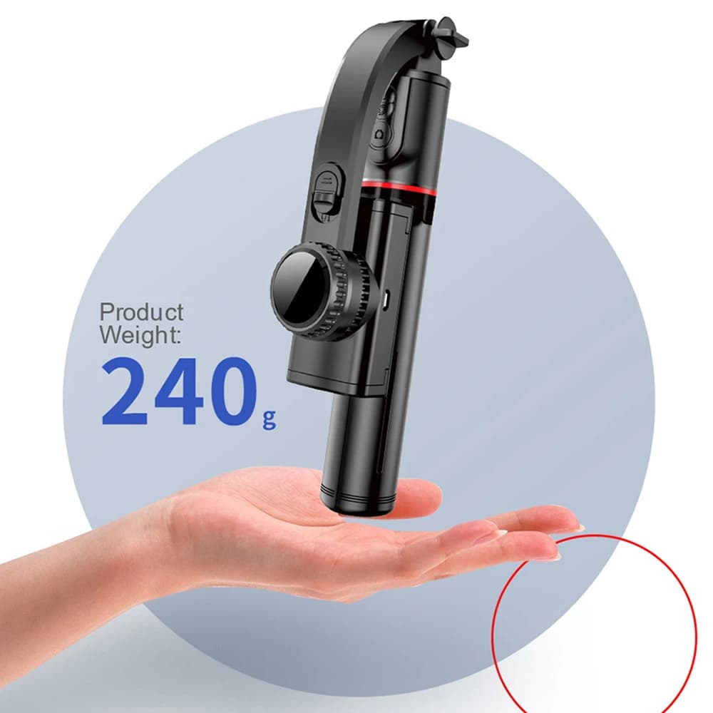 Techsuit Selfie tyč L19 Monopod Stativ Bluetooth 70cm Černá - náhled 5