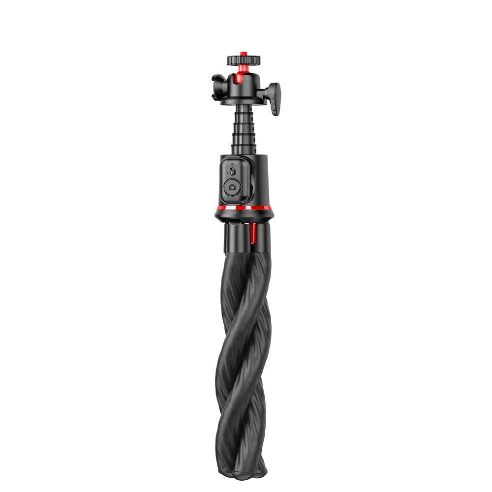 Techsuit Selfie Stick C03 Stativ Dálkové Ovládání 360 Hlava 64cm Černá - náhled 5