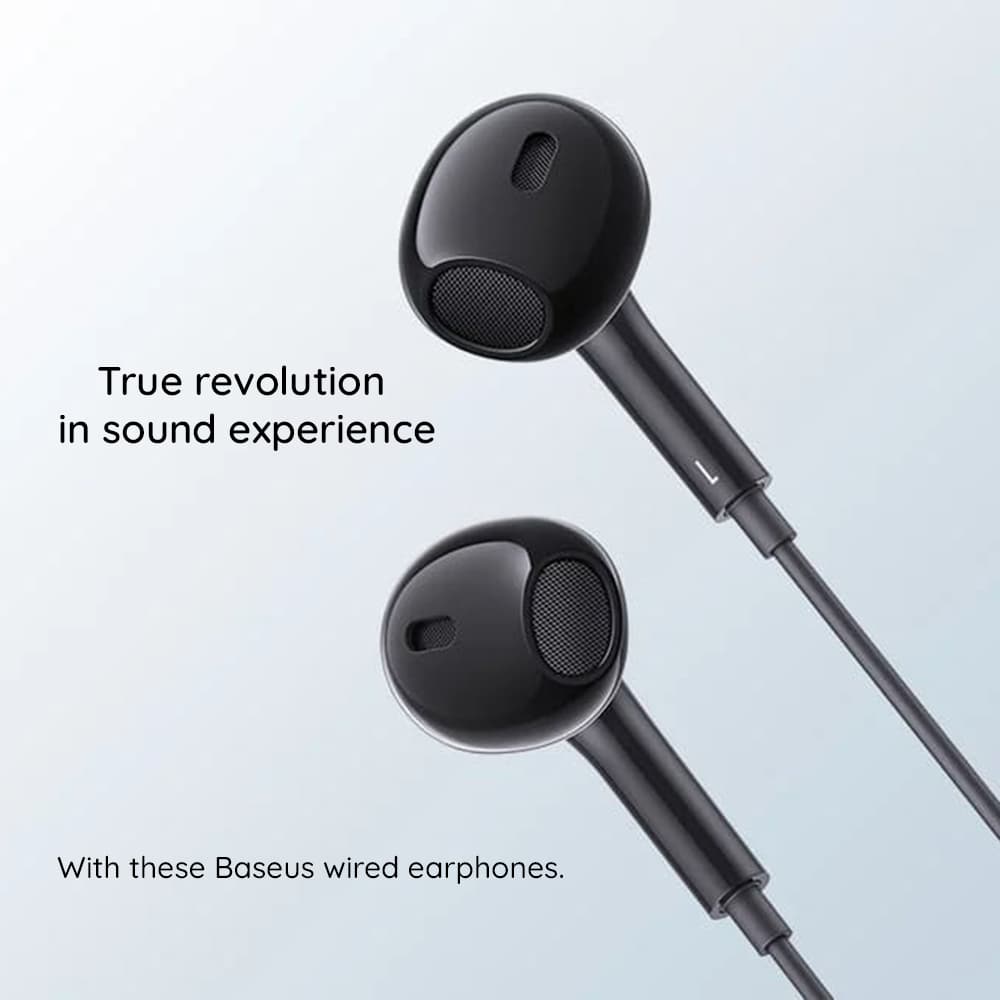 Baseus – drátová sluchátka Encok CZ17 (A00170000113-Z1) – USB-C, 20Hz-20kHz – Cluster Black - náhled 5