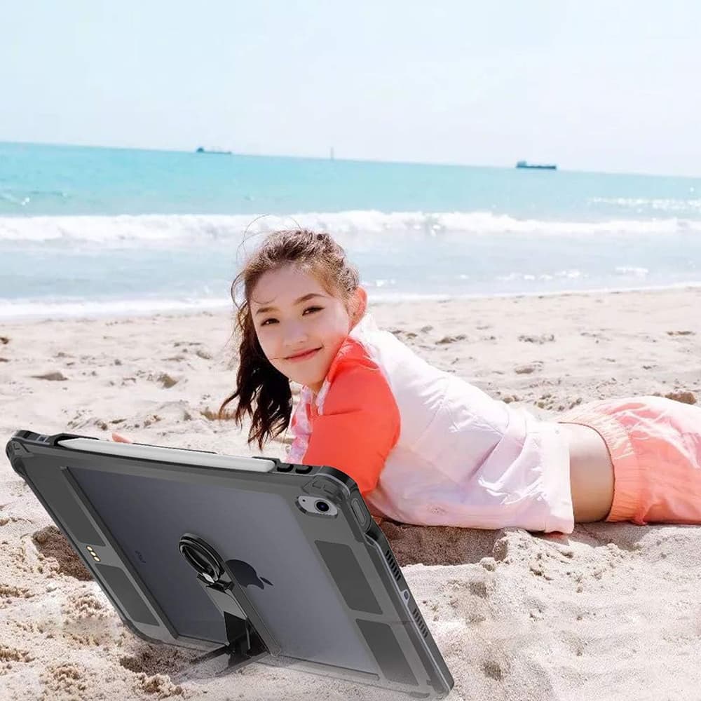 ShellBox Waterproof IP68 iPad Air 4 2020 Air 5 2022 Black - náhled 5