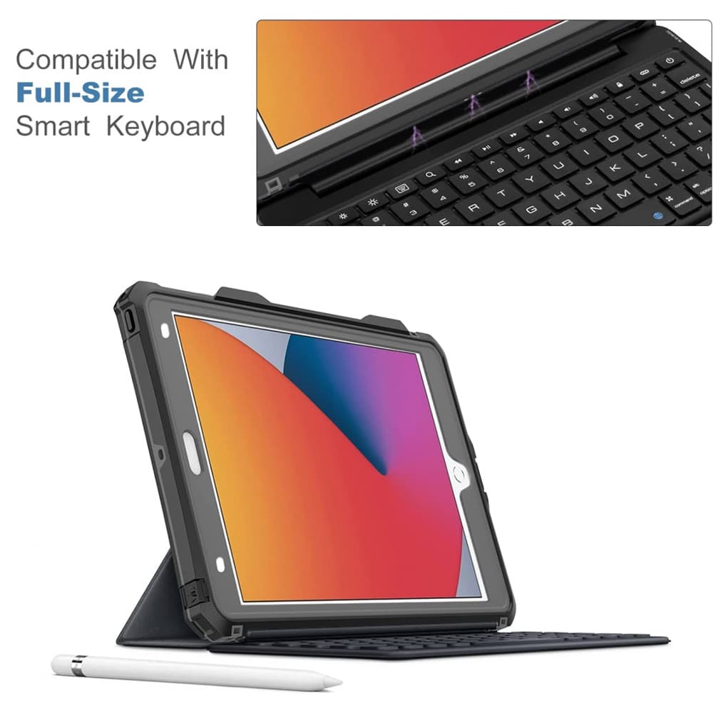 ShellBox Vodotěsný IP68 iPad 10.2" (201920202021) Black - náhled 5