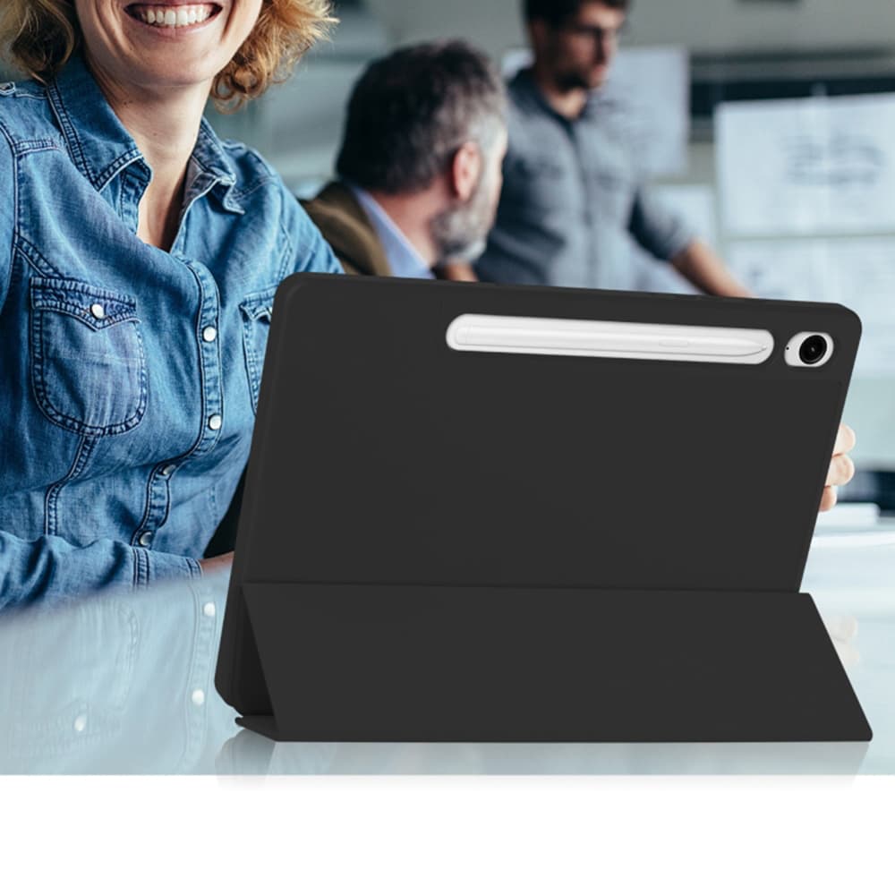 Techsuit Flex Trifold s držákem tužky Samsung Tab S9 FE S10 FE Černá - náhled 5