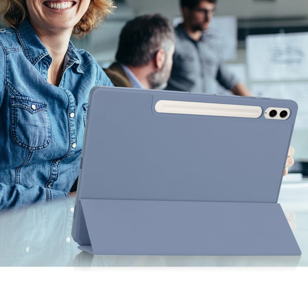 Techsuit Flex Trojitý Držák Pera Samsung Galaxy Tab S9 FE Plus Fialový - náhled 5