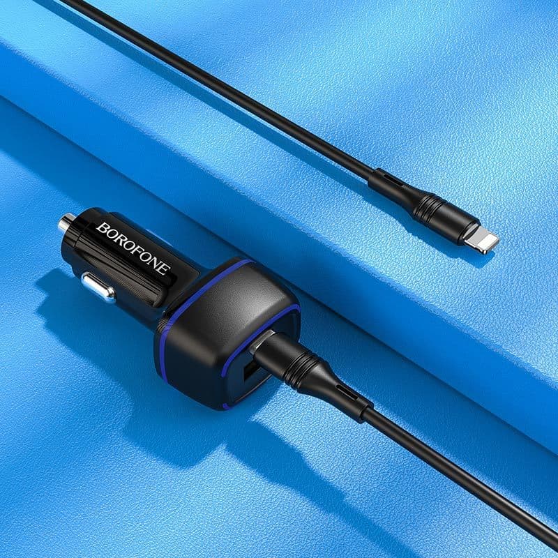 Adaptér do auta Borofone BZ14A s funkcí rychlonabíjení 20W 3A černý - náhled 5