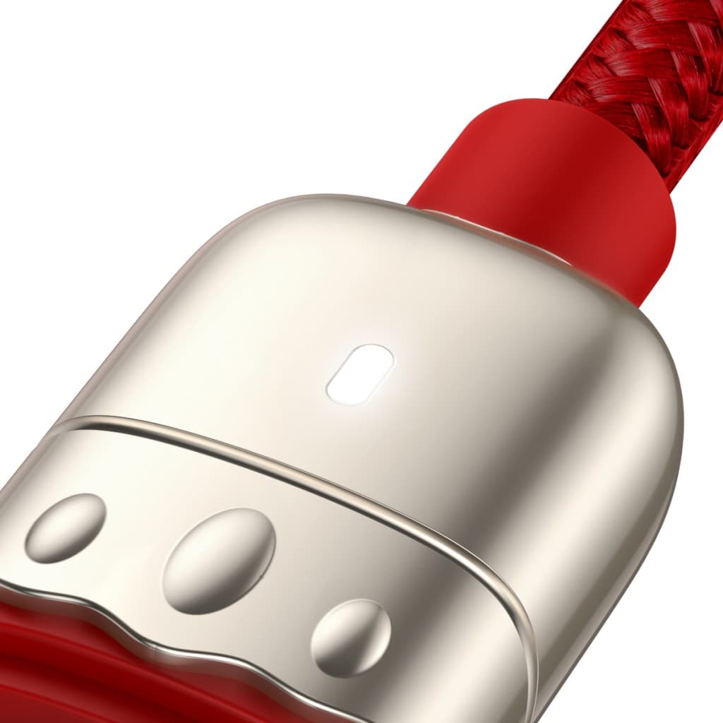 Kabel Baseus Year of the Tiger 3 in 1 - USB na Type C, Lightning, Micro USB - 3,5A 1,2 metru (CASX010009) červený - náhled 5