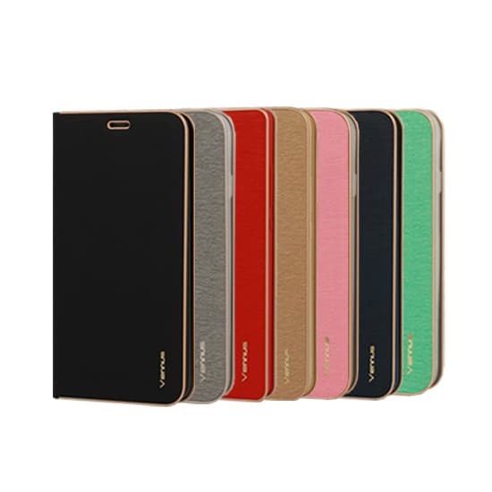 Pouzdro Vennus Book s rámečkem pro Huawei P8 Lite *** (2017) / P9 Lite *** (2017) zlaté - náhled 5