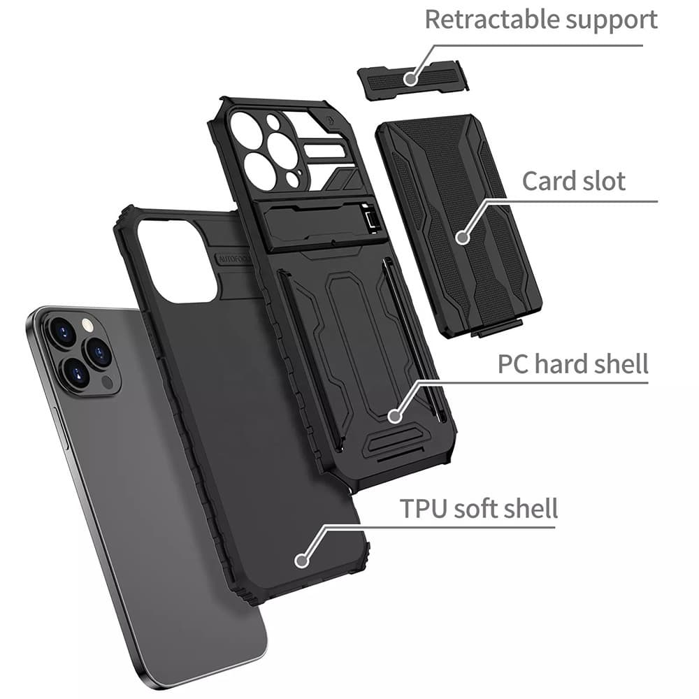 Pouzdro Tel Protect Combo pro Samsung Galaxy S22 Plus Black - náhled 5