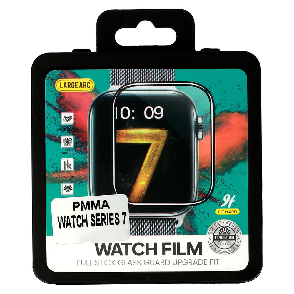 Tvrzené sklo HARD PMMA Full Glue Watch Protector pro Apple Watch Series 7 45 mm - náhled 5