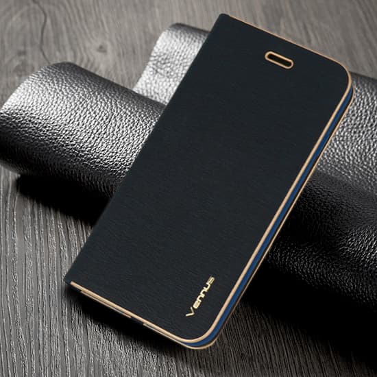 Pouzdro Vennus Book s rámečkem pro Xiaomi Poco X4 Pro 5G navy - náhled 5