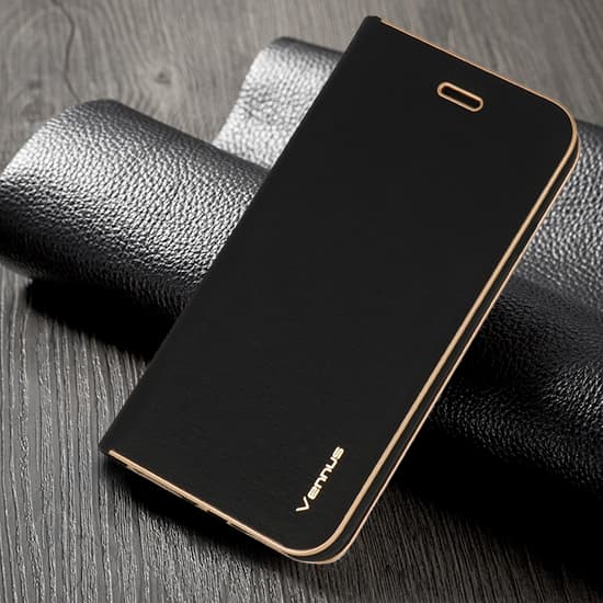 Pouzdro Vennus Book s rámečkem pro Iphone 14 Plus černé - náhled 5