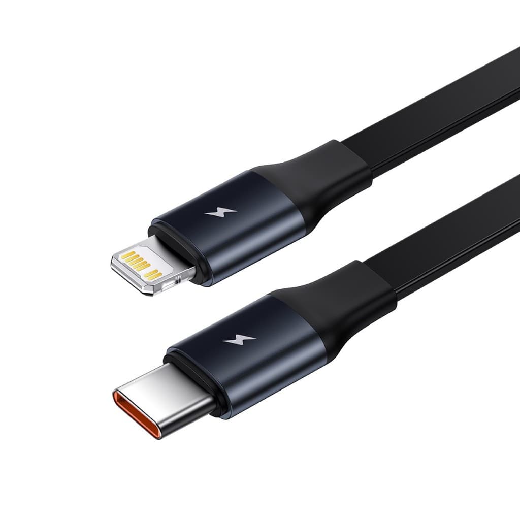 Rychlonabíječka Baseus Enjoyment (CGTX000001) 2v1 vysouvací USB-C + Lightning 30W černá - náhled 5