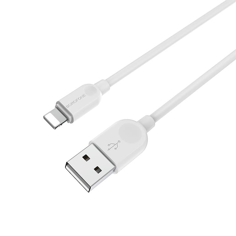 Kabel Borofone BX14 LinkJet - USB na Lightning - 2,4A 1 metr bílý - náhled 5
