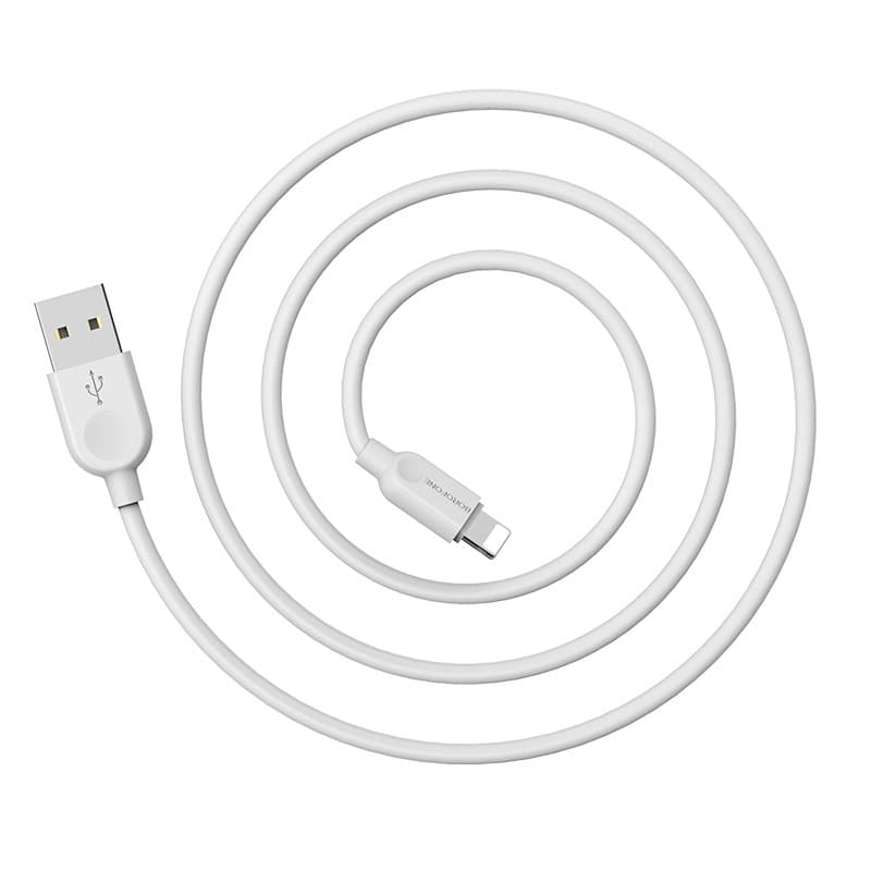 Kabel Borofone BX14 LinkJet - USB na Lightning - 2,4A 3 metry bílý - náhled 5