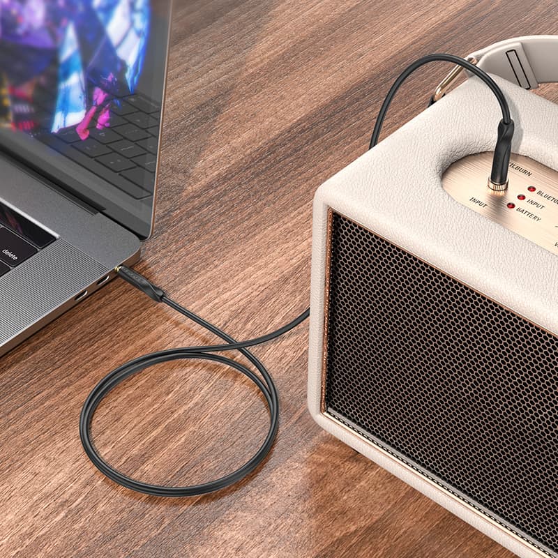 Audio kabel Borofone BL16 - jack 3,5 mm na jack 3,5 mm - 1 m černý - náhled 5