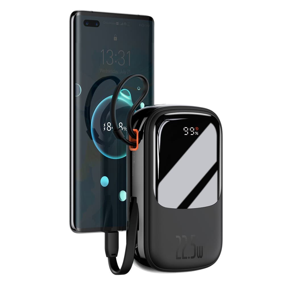 Powerbank Baseus Qpow Pro 20000mAh s kabelem Type C (PPQD060301) 22,5W černá - náhled 5