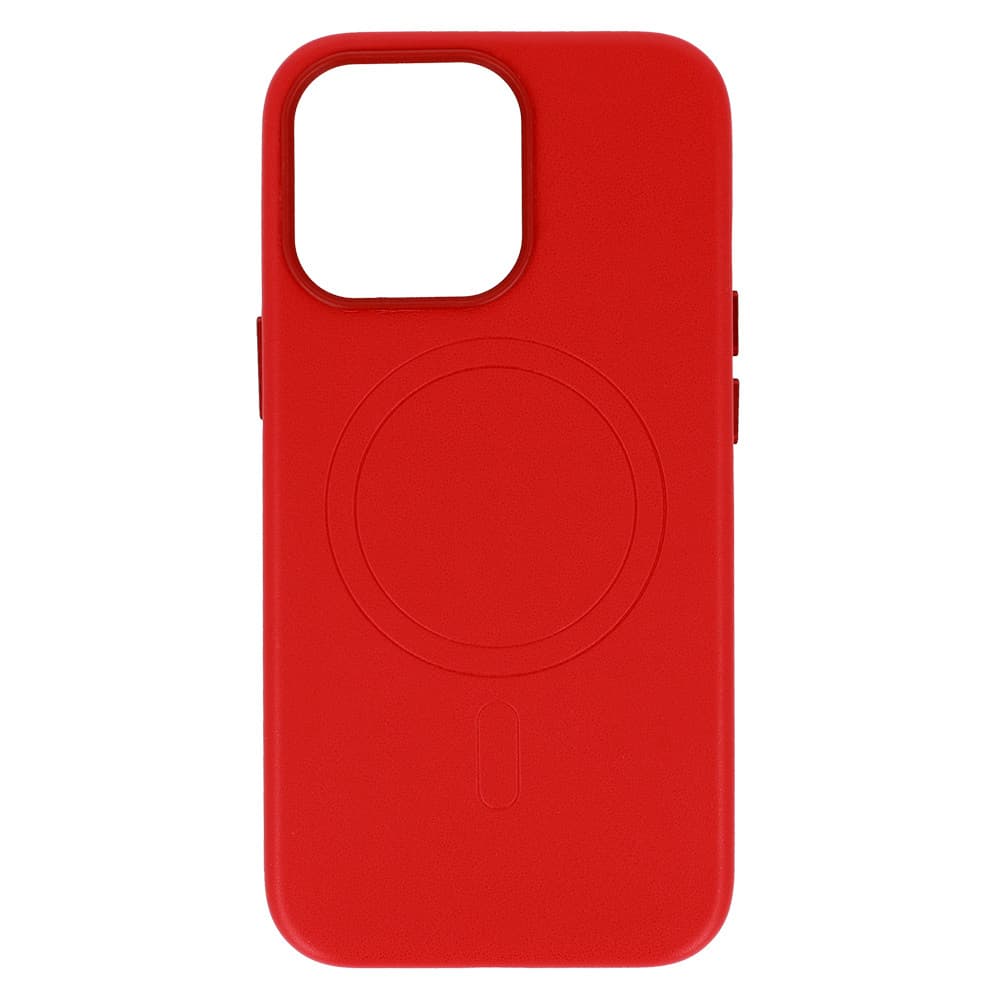 Zadní kryt MagSafe Leather pro Iphone 14 Red - náhled 5