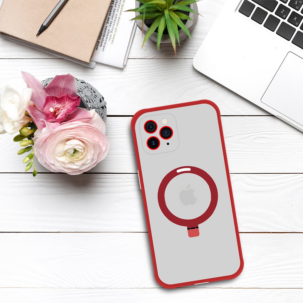Tel Protect Magical Magsafe Stand Case pro Iphone 11 Pro červený - náhled 5