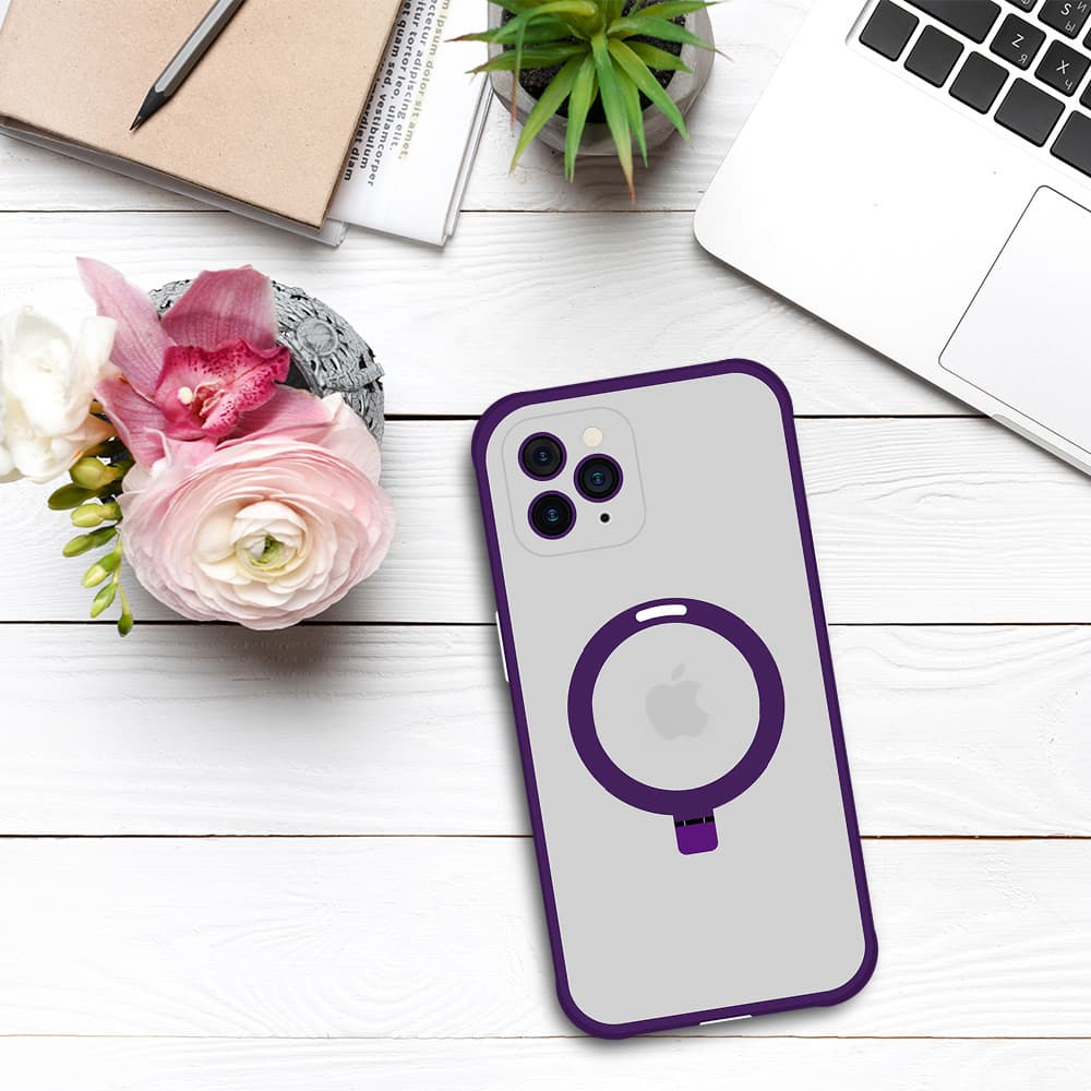 Tel Protect Magical Magsafe Stand Case pro Iphone 11 Pro fialový - náhled 5