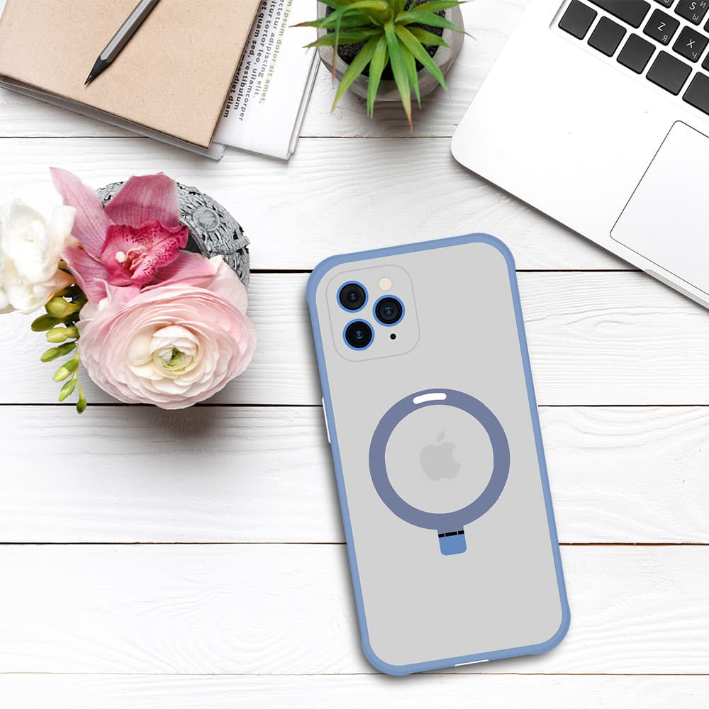 Tel Protect Magical Magsafe Stand Case pro Iphone 11 Pro Max modrý - náhled 5