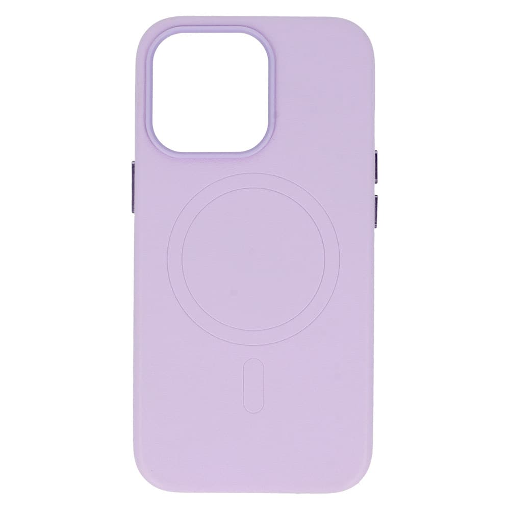 Zadní kryt MagSafe Leather pro Iphone 15 Plus Purple - náhled 5