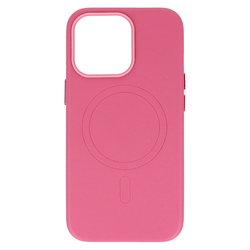 Zadní kryt MagSafe Leather pro Iphone 15 Plus Pink - náhled 5