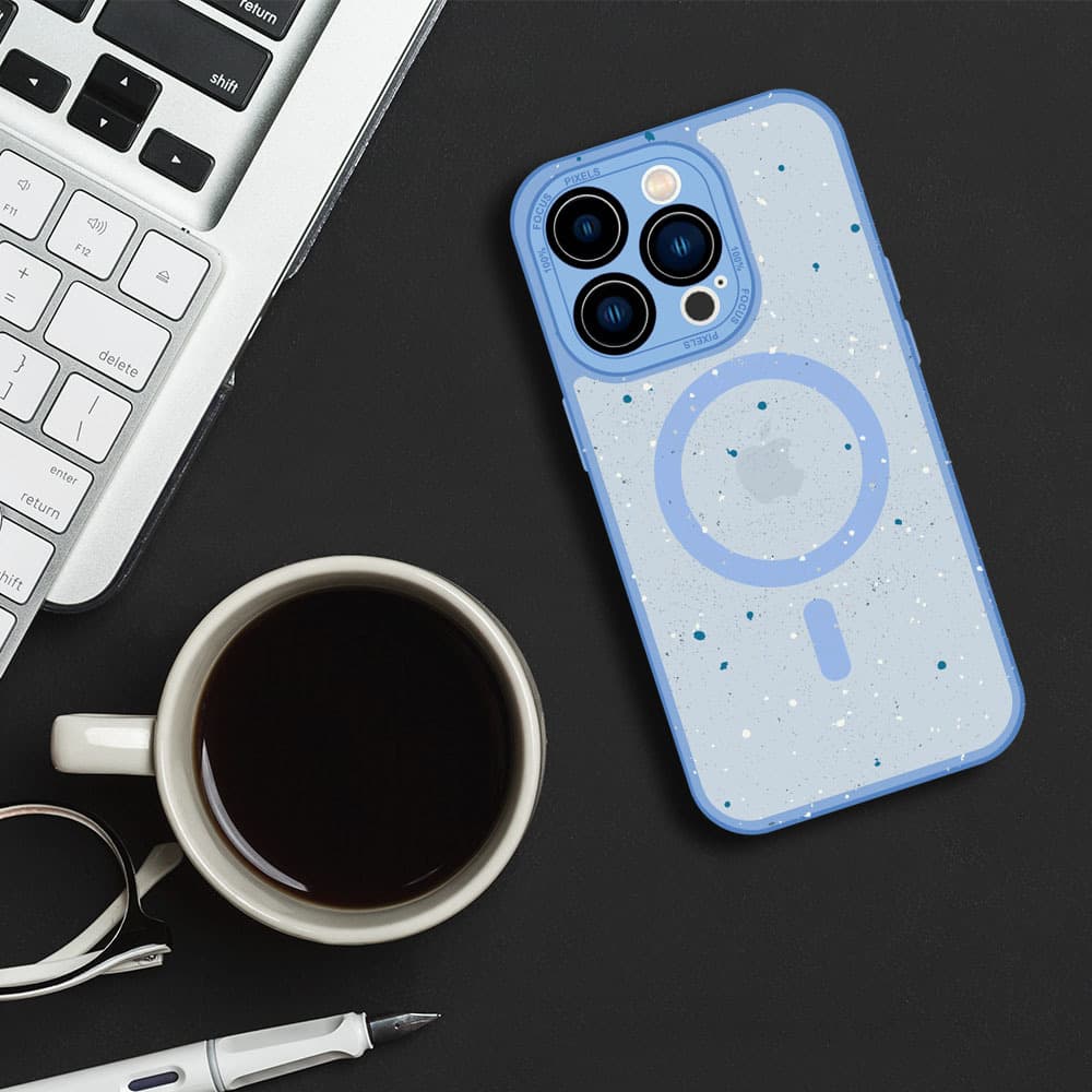 Tel Protect Magnetic Splash Frosted Case pro Iphone 15 Plus Light blue - náhled 5