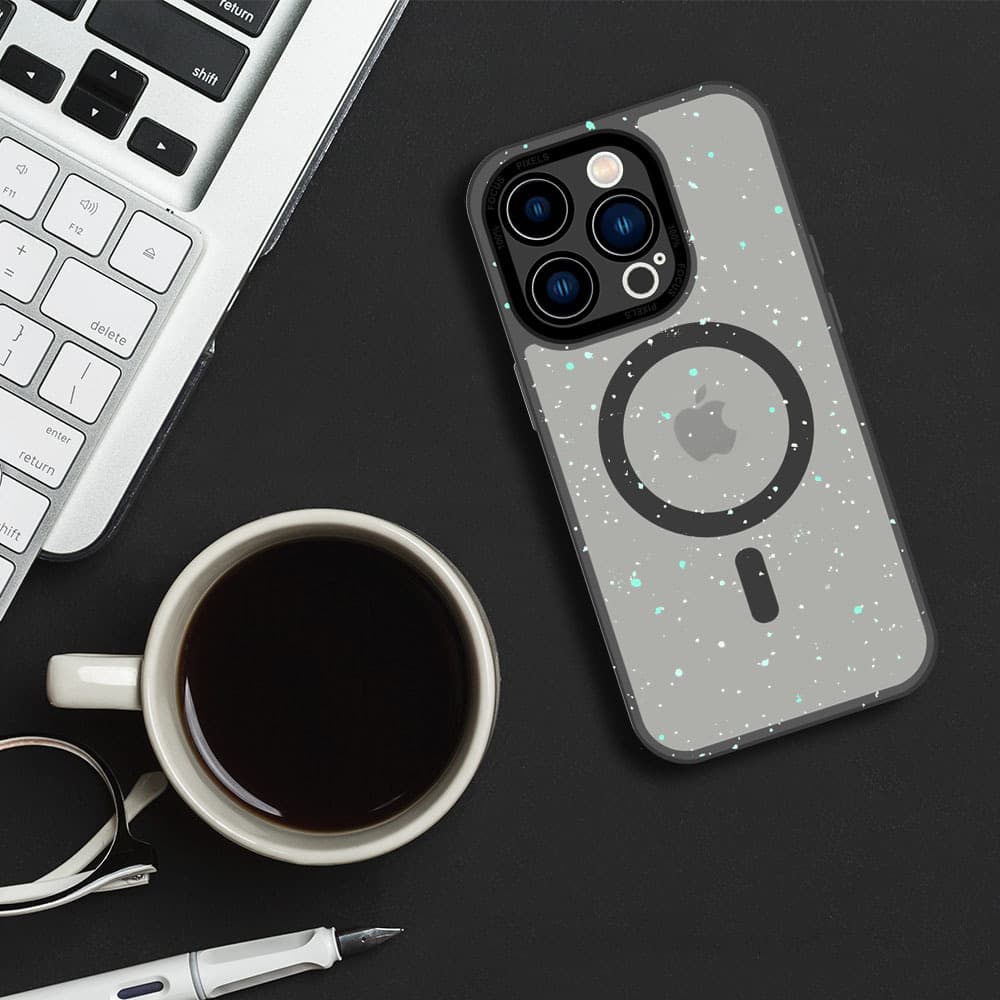 Tel Protect Magnetic Splash Frosted Case pro Iphone 15 Pro Max Black - náhled 5