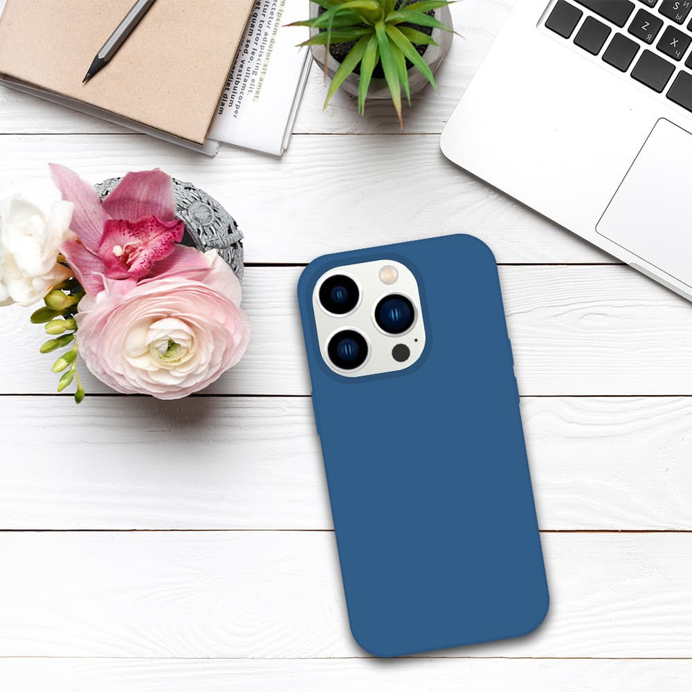 Tel Protect Silicone Premium pro Iphone 14 Pro navy - náhled 5