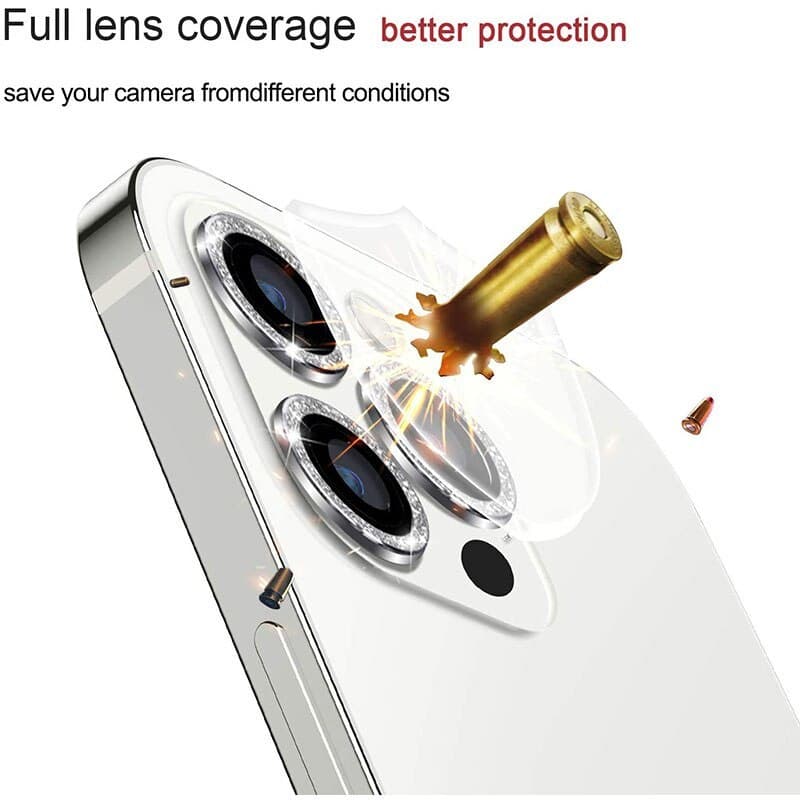 Tvrzené sklo HARD DIAMOND pro fotoaparát (LENS) pro Iphone 15 Pro - 15 Pro Max černé (3 kusy) - náhled 5