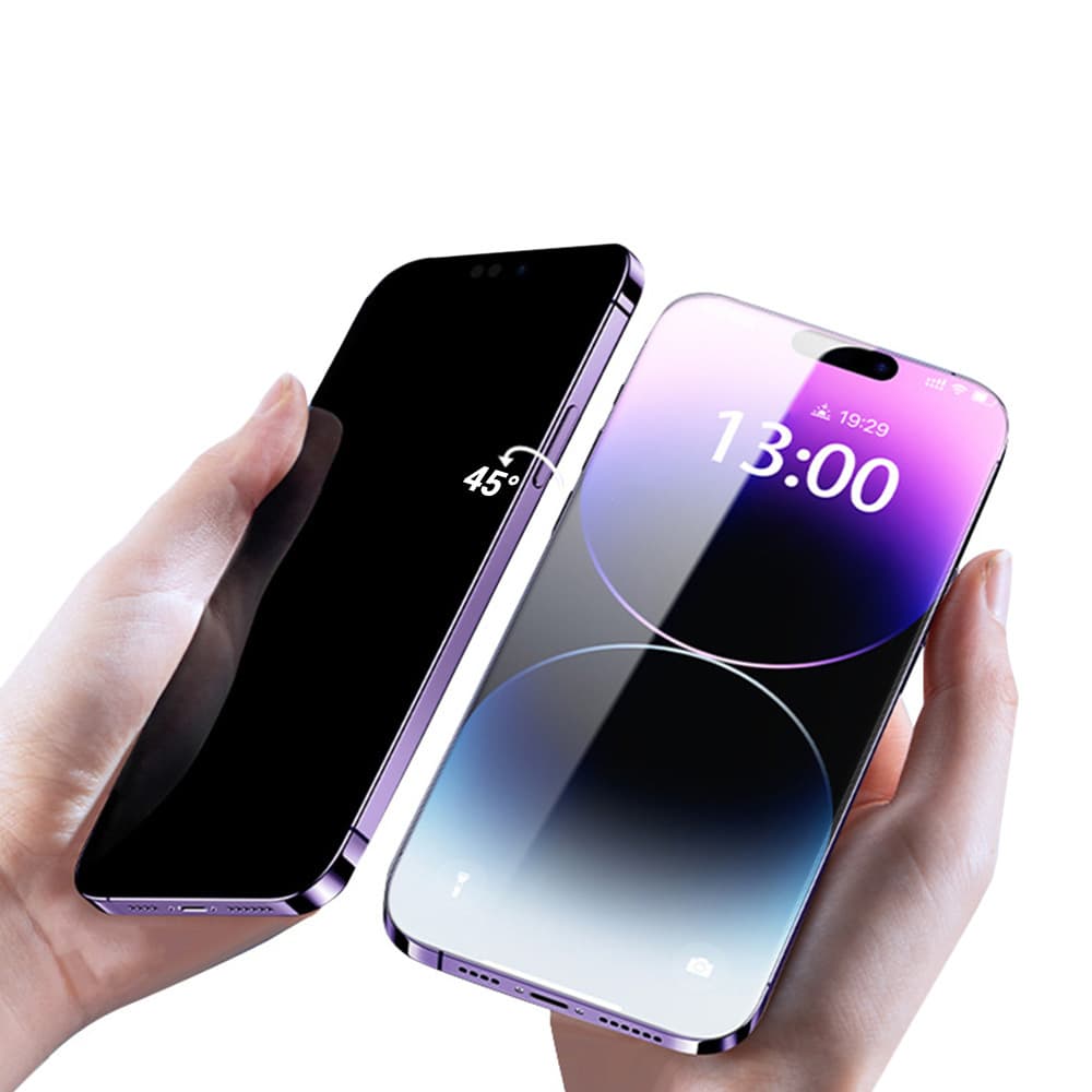 Tvrzené sklo Privacy Glass pro OPPO A58 4G BLACK - náhled 5